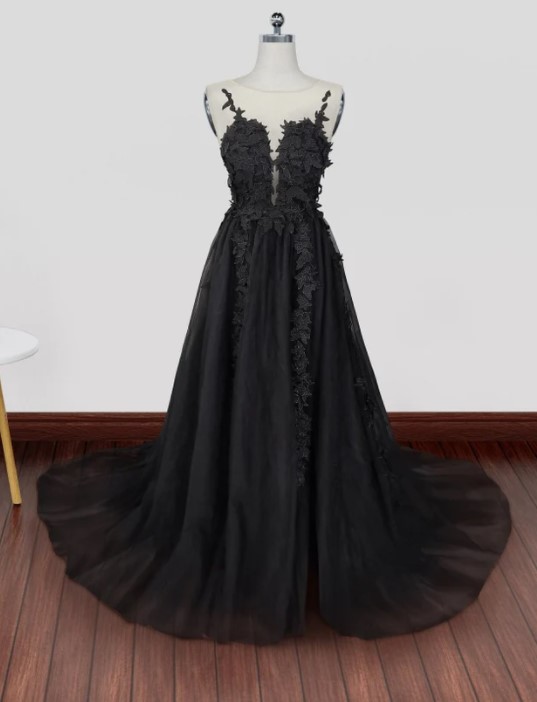 light blue dress with flowers Gorgeous Backless Floral Lace Long Prom Slit, Li Womens Black Button Down Size:Small [ 27-28 in ] 18th